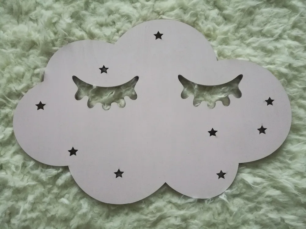 Ресницы номер ТВ Фон Наклейки облако сон украшение скандинавский мультфильм