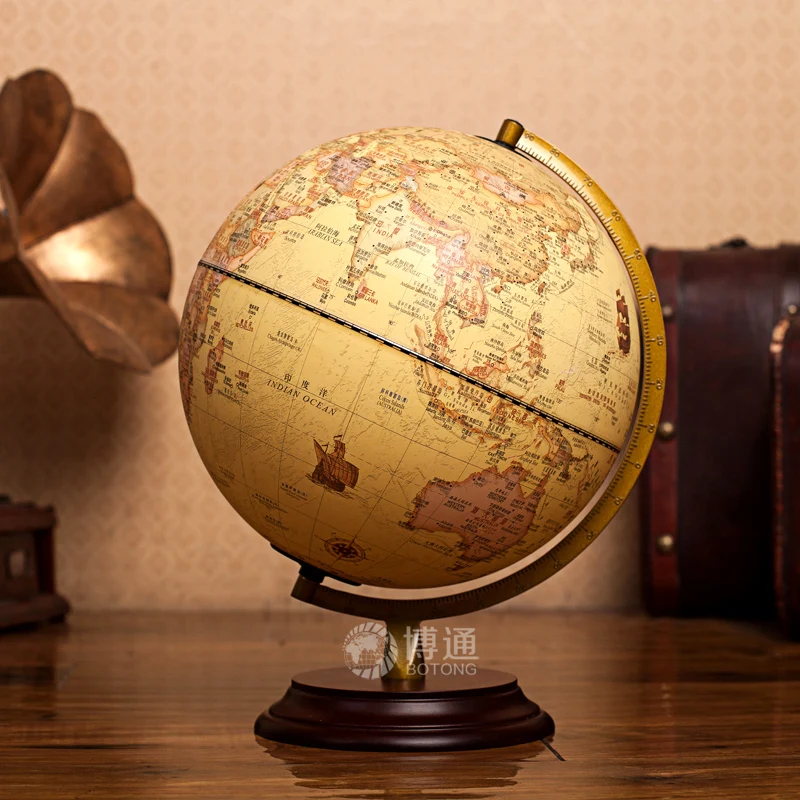 9 дюймов Ретро стиль география земной шар ремесло украшение Гостиная Кабинет
