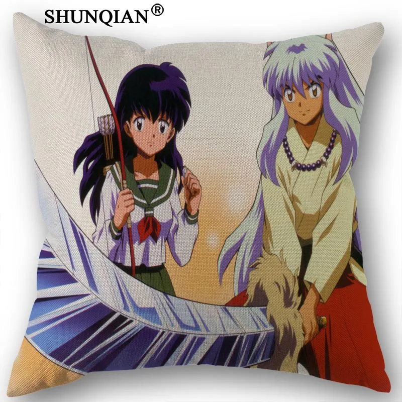 5 Льняная хлопковая наволочка InuYasha печатная Подушка покрывало домашний текстиль декоративная наволочка индивидуальный подарок 45x45 см - Цвет: 5