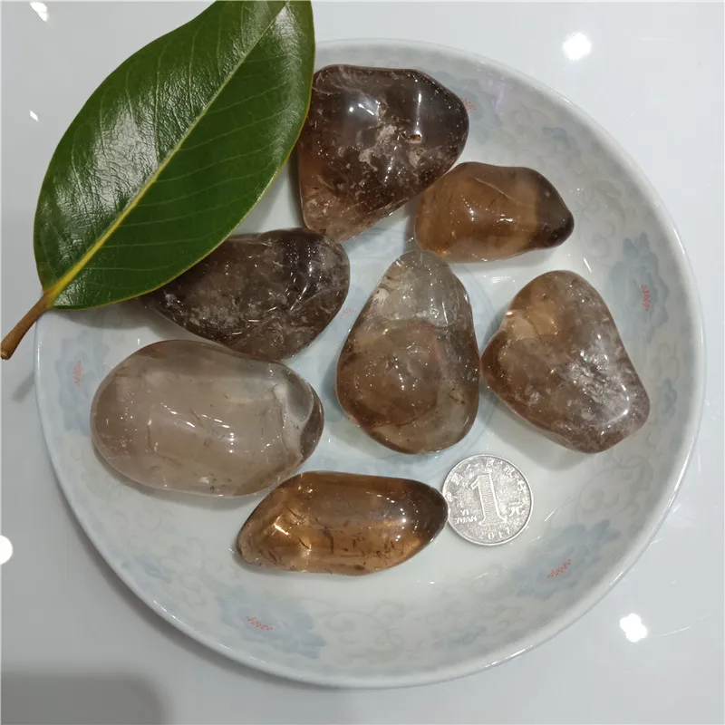 200g Natural smoky quartz gravel stone fish tank flower pot decoration magnet 3-5cm | Дом и сад