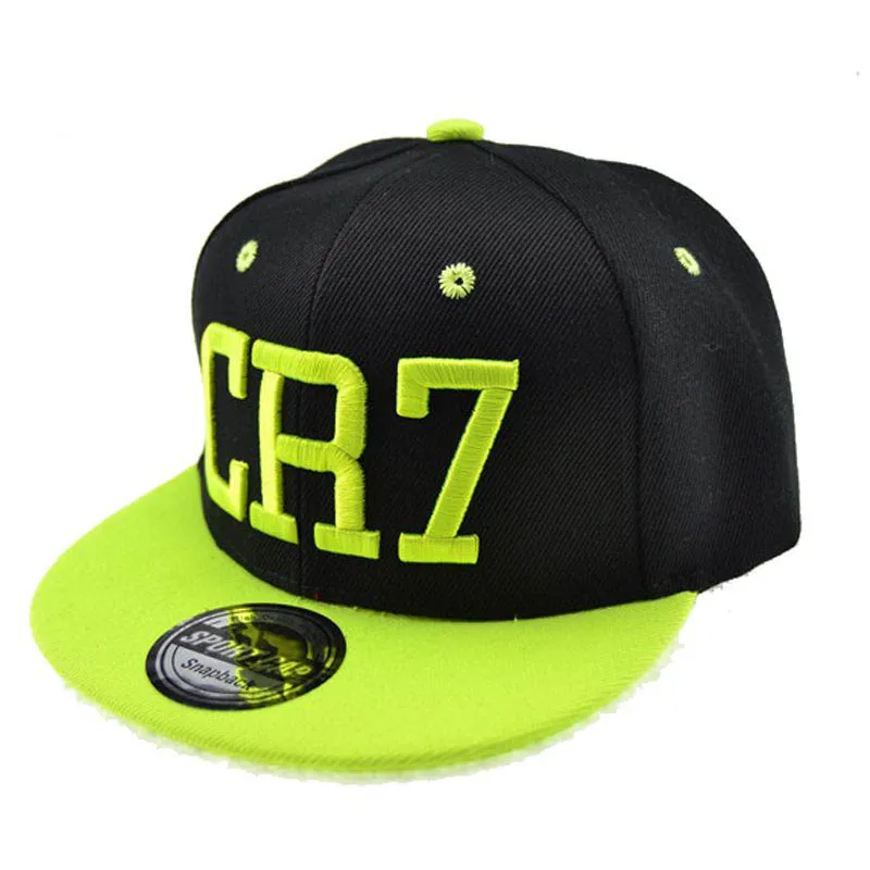 Бейсболки с вышивкой CR7 для детей классические Снэпбэк кепки Криштиану Роналду В