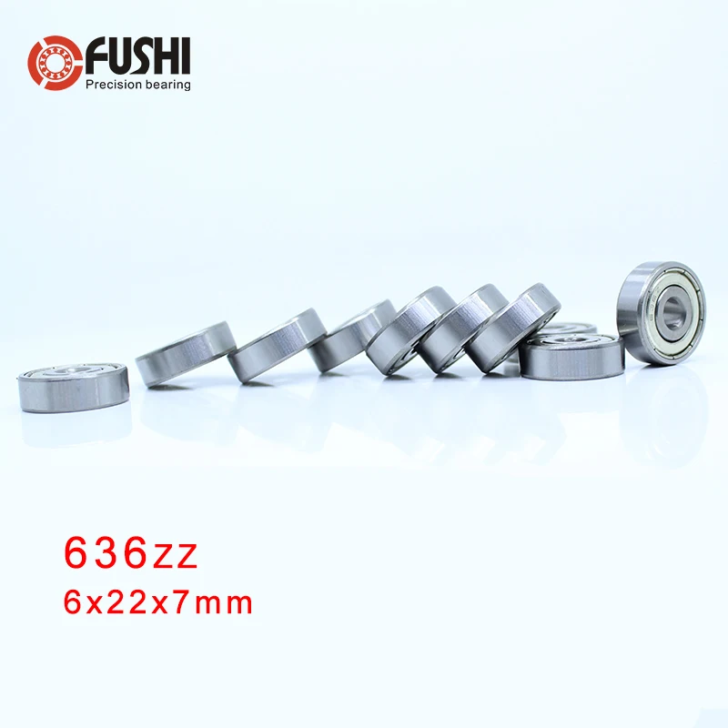 Подшипник 636ZZ 6*22*7 мм (10 шт.) модель 636Z миниатюрная 636|bearing bearing|bearings miniaturebearing 10 |