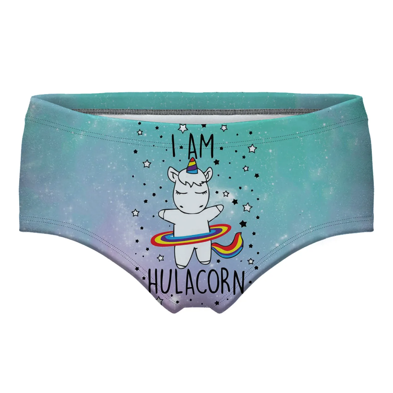 Женские стринги с принтом бесшовные трусики Galaxy Star Kawaii Rainbow Unicorn нижнее белье плюс