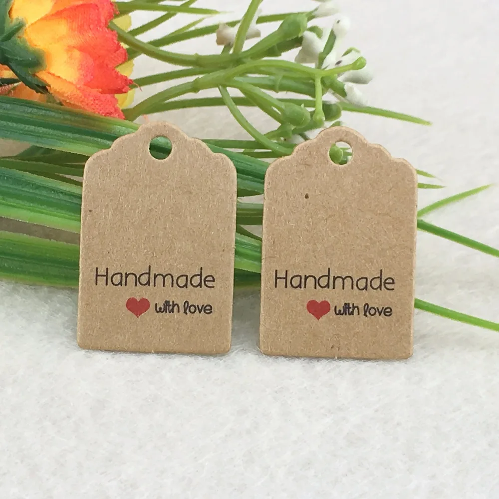 3x2cm10 0 шт./лот крафт бирки отличное качество коричневые бумажные для подарков