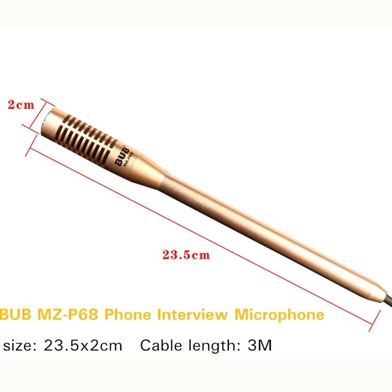 BUB MA P68 подключи и играй интервью Запись микрофон 5 1 канальный конденсаторный