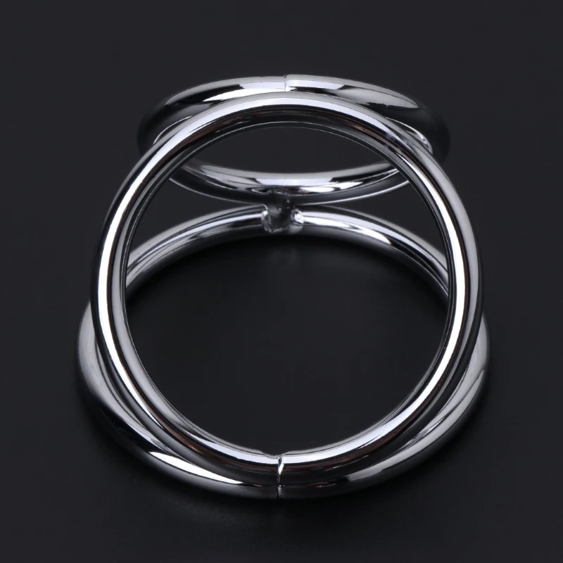 Нержавеющая сталь 3 кольца Мошонка зажим семенника Кольца для пениса пенисный