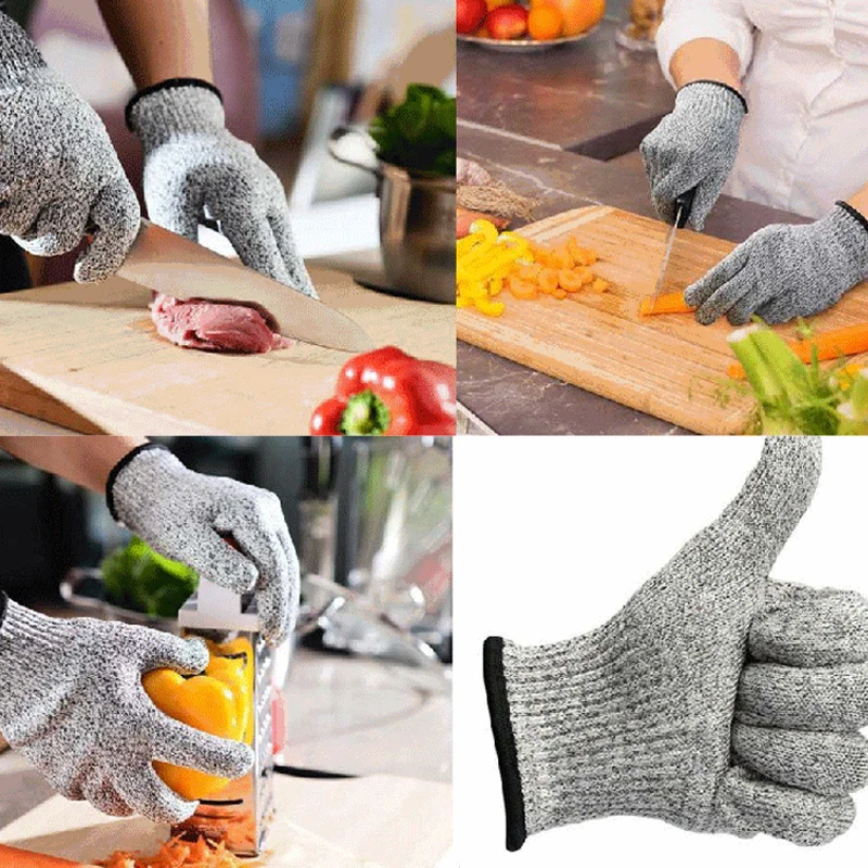 1 пара защитные перчатки с защитой от порезов и ударов рабочие кухонные из