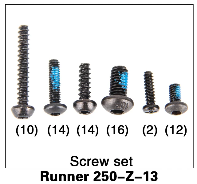 Бесплатная доставка оригинальный Walkera Runner 250 запасные части набор винтов 250-Z-13 |