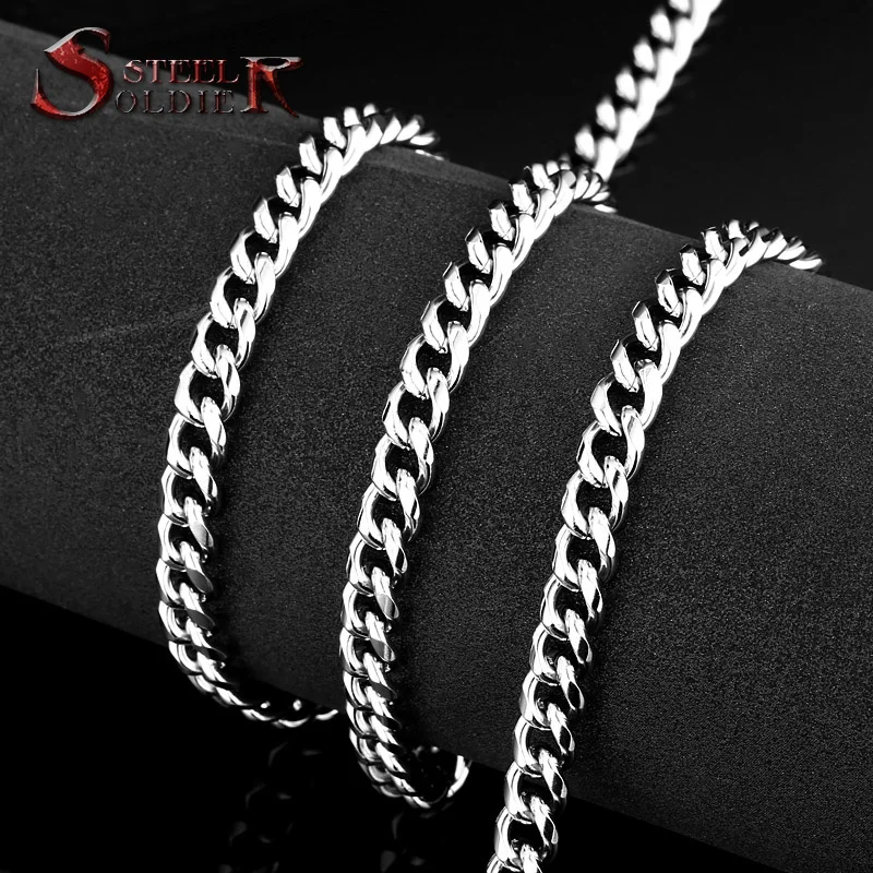 Цепочка Из Нержавеющей Стали с изображением солдата ширина 6 мм|stainless steel chain|chain for