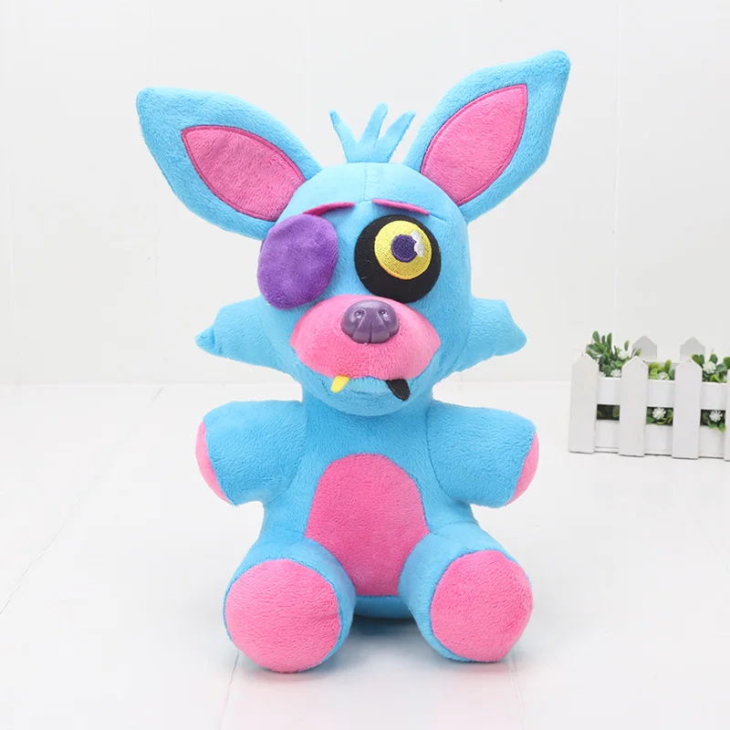 5 шт./лот 25 см FNAF плюшевая игрушка Foxy blacklight Freddy неоновая Плюшевая Кукла Детская