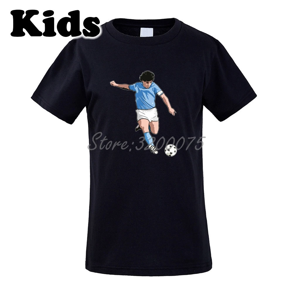 Детская футболка с надписью Diego Armando MARADONA 10 el dies Argentina Napoli Legend pibe uomo bimbo autografo для