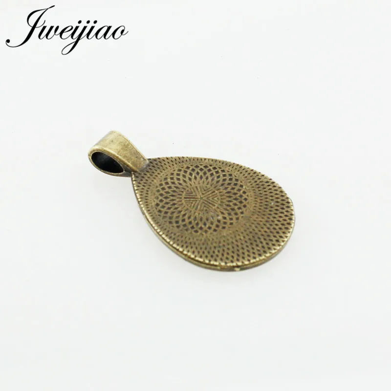 JWEIJIAO 10 шт 28*20 мм внутренний размер античная бронза классическая капля воды стиль
