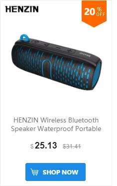 HENZIN 20 W Беспроводная Bluetooth Колонка супер колонка для басов HIFI стерео с флеш-картой памяти TF AUX громкой связи 4000 mAh банк питания для iPhone