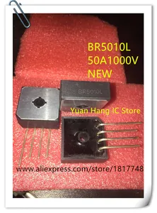 5PCS/LOT BR5010L KBPC5010L 50A 1000V bridge rectifier bridge side