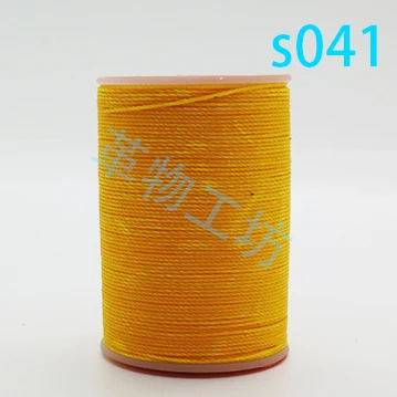s041 Yule круглые цепочки из воска 0,45 Без свободной кожи Diy специальная линия 170 метров Кожа ремесло инструменты ручная швейная машинка вощеная нить - Цвет: s041