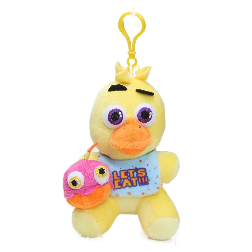 15cm yellow chica 15 см-45 см Five Nights at Freddy's плюшевые игрушки FNAF кошмар красный Foxy Freddy Fazbear плюшевый брелок-подвеска мягкая кукла - Цвет: 15cm yellow chica