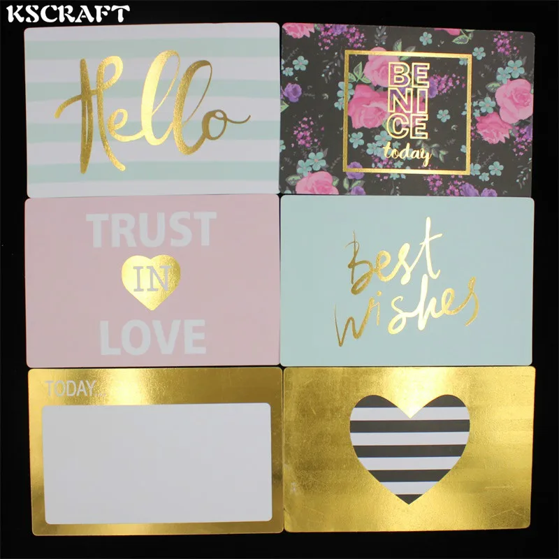 KSCRAFT 10 шт. 4*6 дюймов двусторонняя печать кардсток высечки для скрапбукинга