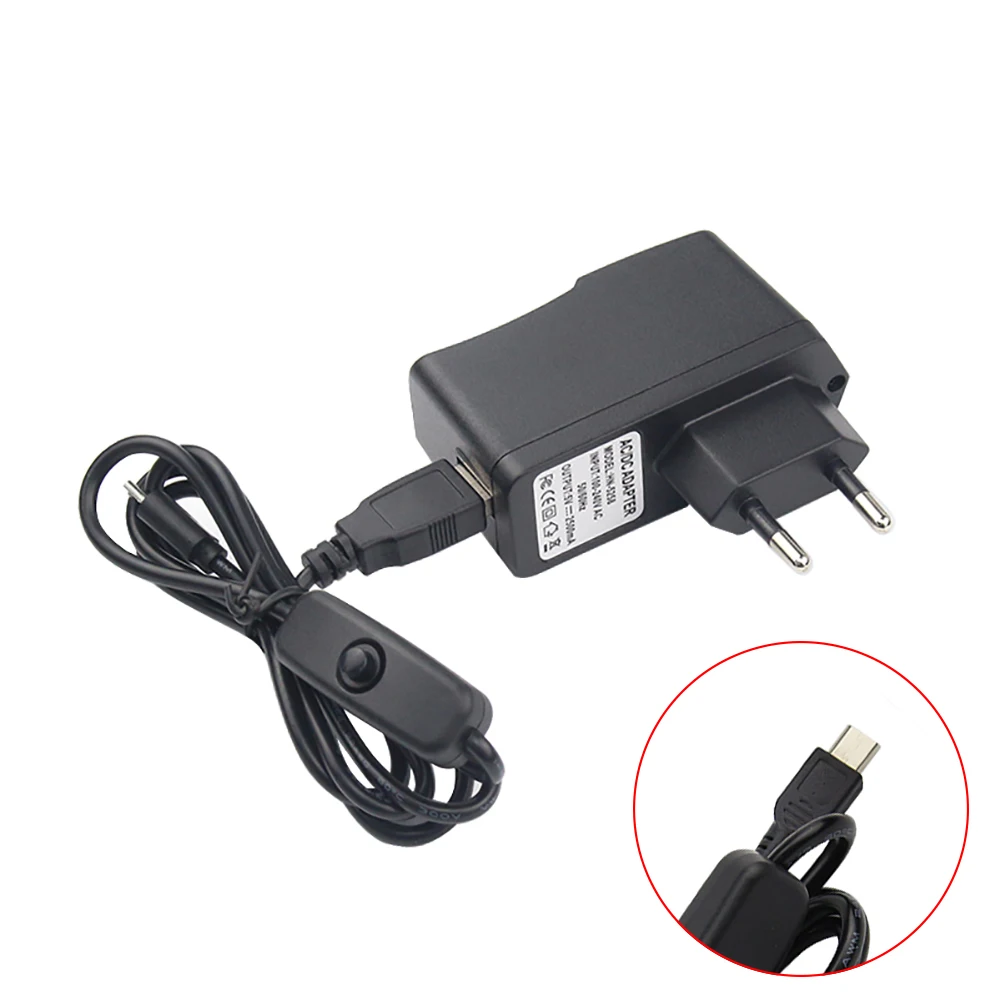 Для Raspberry Pi 3 AU адаптер питания зарядное устройство 5 В 2.5A микрокомпьютер запчасти