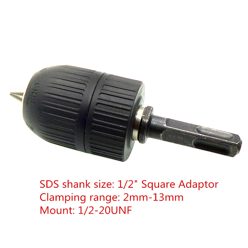 1pc Drill Chuck Сверлильный патрон 1/2-20UNF 0,8 мм до 13 мм с сверлильным патроном шестигранный хвостовик SDS Быстрозажимной Сверлильный Патрон Отвертка ударный Драйвер адаптер - Цвет: 1pc Drill Chuck