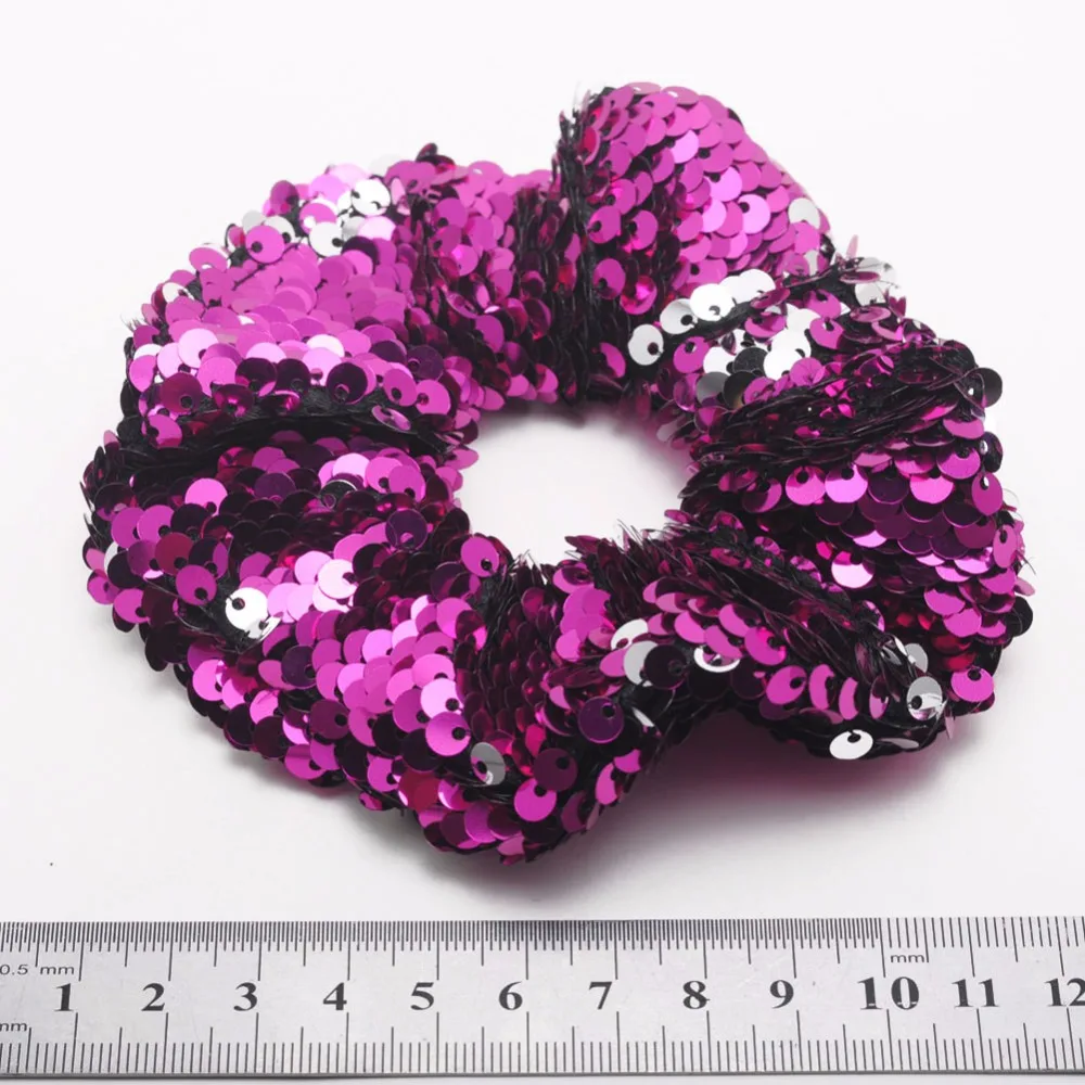 

Shiny Reversible Sequins Hair Scrunchies Hair Bands Women Girls Ponytail Holder Hair Ropes Wrist bands Tie Hair Accessories