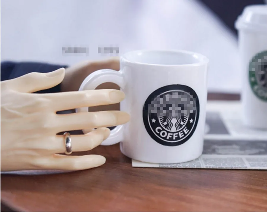 White Coffee Cup BJD кукольный реквизит кофейная чашка чайная чашка для BJD 1/3 SD13, SD17, аксессуары для кукол AC34 - Цвет: White Coffee Cup