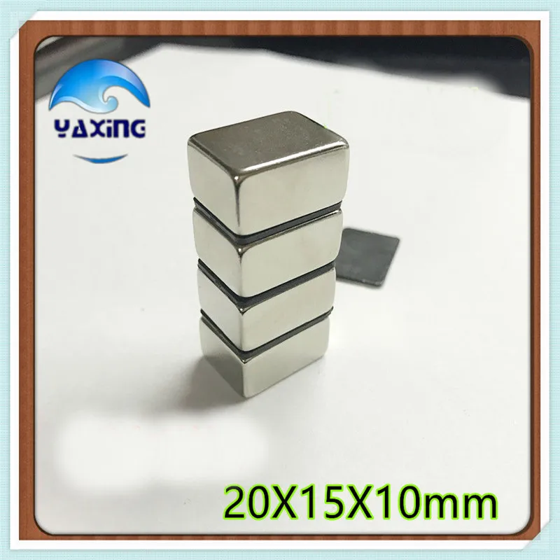 10 шт. neodimio магнит 20x15x10 Сильный редкоземельный блок квадратные неодимовые магниты 20x15x10 мм Permanete 20*15*10
