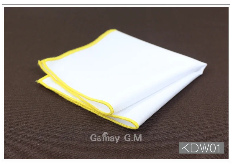 Fashion Cotton Handkerchiefs White Hanky Solid Pocket Square Mens Casual Suit Square Pockets Handkerchief Towels