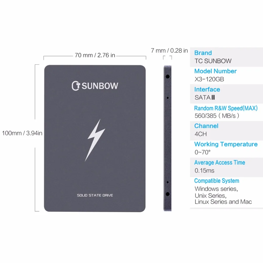 TC-SUNBOW, Новое поступление, Лучшая цена на 16 ГБ-480 ГБ, 2,5 дюйма, SSD HDD SATA3, Внутренний твердотельный накопитель для ноутбука, настольный компьютер