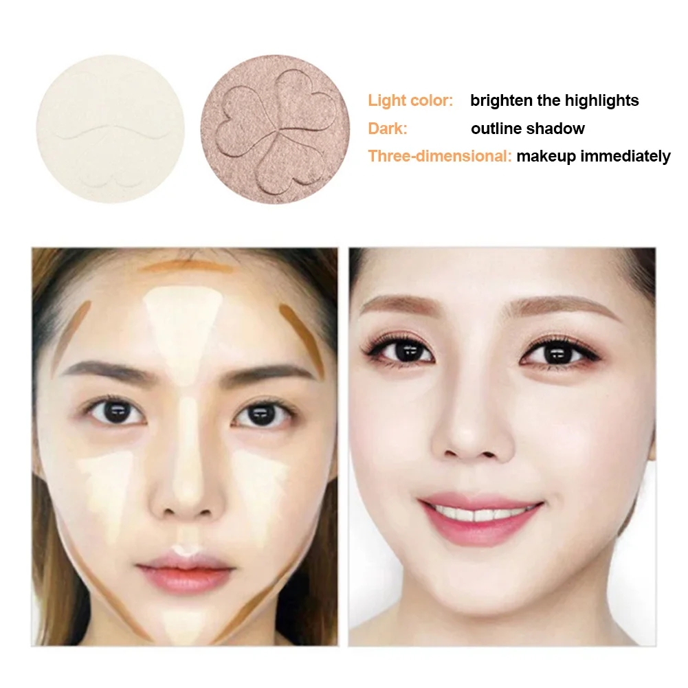 Хайлайтер порошок Палитра 6 видов цветов видный боковой профиль хайлайтер контур