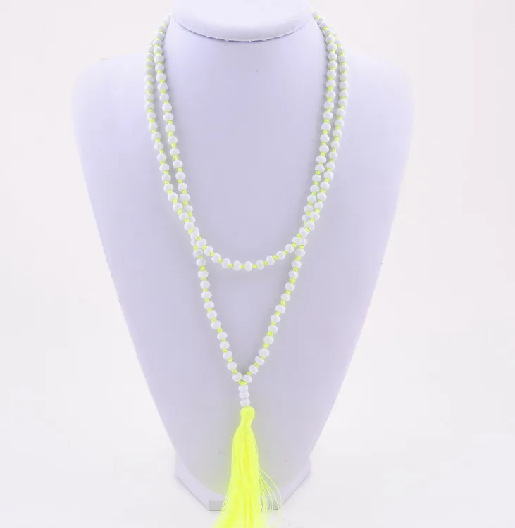 Плетеные ожерелья Rainbery для женщин стильное многоцветное длинное ожерелье с