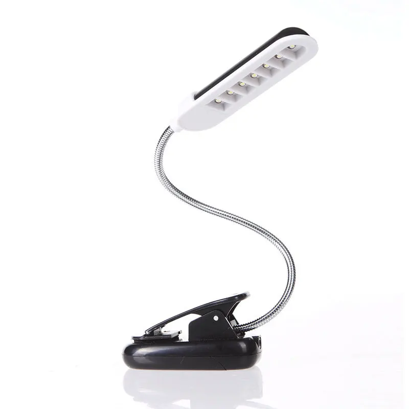 Светодиодная лампа с зажимом мини прикроватная простая aaa * 3 шт. батарейный зажим