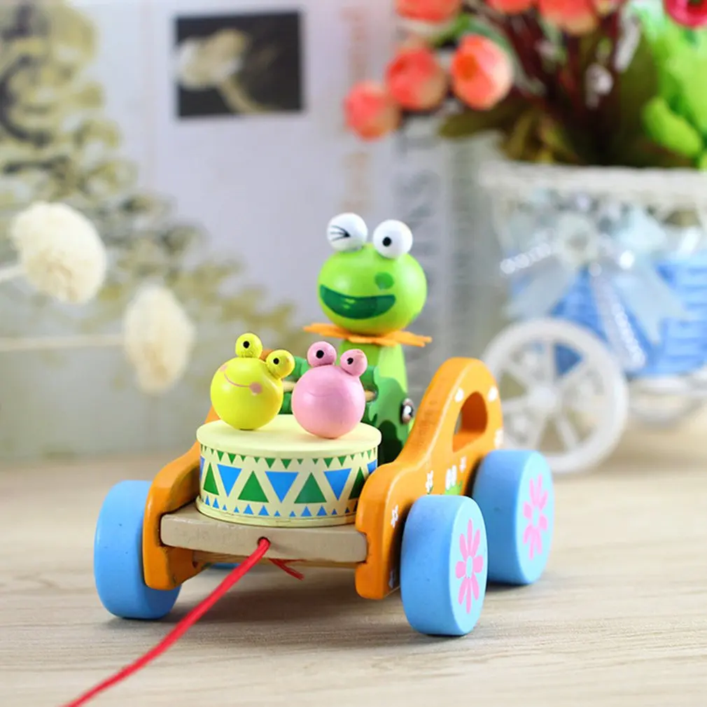 Eative дети тянут лягушка игрушки на поводке родитель интерактивные лучший подарок