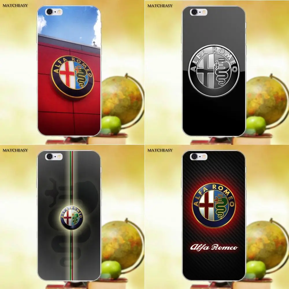 Для Apple iPhone X XS Max XR 4 4S 5 5C SE 6 6S 7 8 Plus TPU Art Print Alfa Romeo|Чехлы-накладки| |