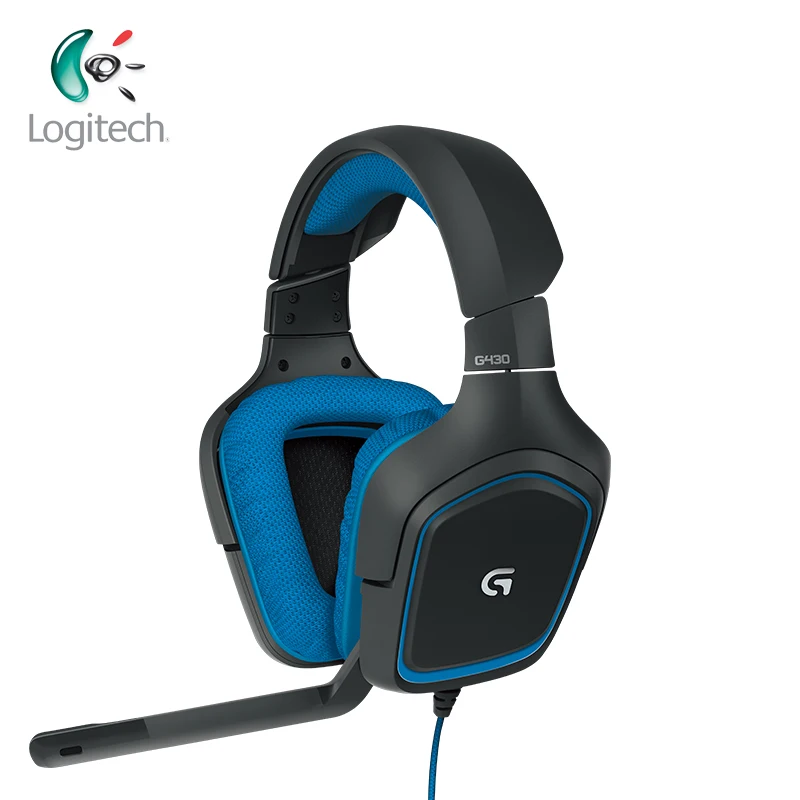 Игровые наушники Logitech G430 7 1 Surround с микрофоном шумоподавлением для Windows PS4 или Xbox