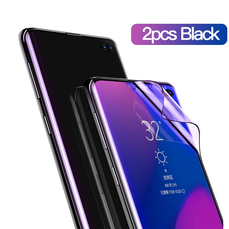 2pcs Anti-Blue Baseus 2 шт Защитная пленка для экрана для samsung Galaxy S10 Plus без закаленного стекла Передняя Защитная пленка для samsung S10 S 10 S10plus - Цвет: 2pcs Anti-Blue