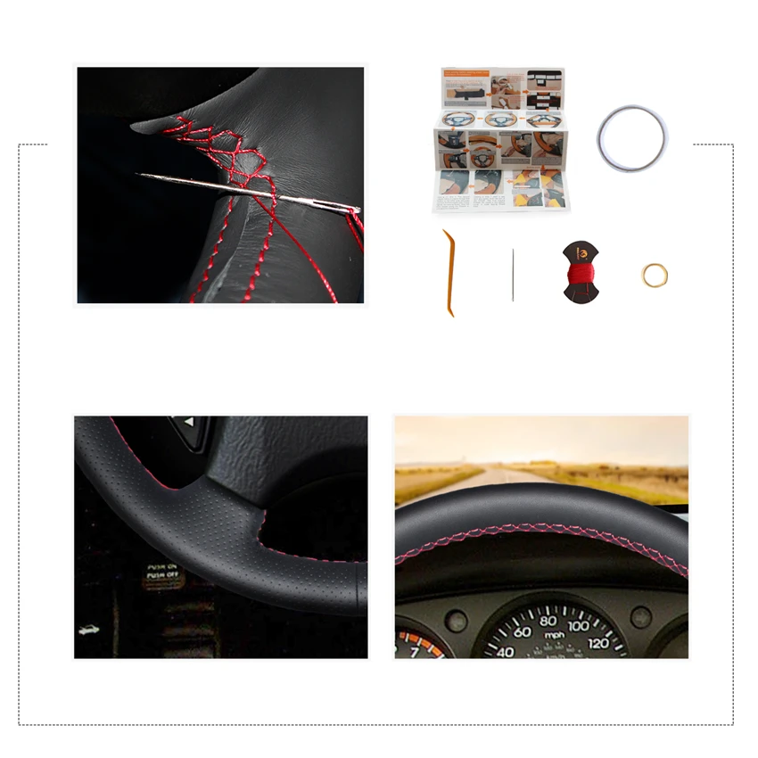 MEWANT черный чехол на руль из искусственной кожи для Honda Accord 6 1998 2002 Odyssey 2001 Acura CL
