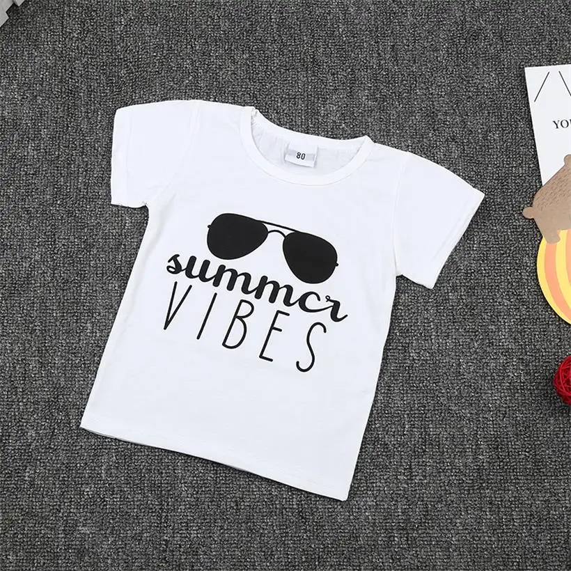 Новые детские футболки высокого качества с принтом из мультфильма стекло