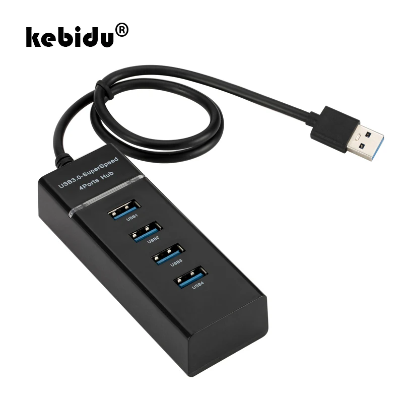 Kebidu Новый высокоскоростной 5 Гбит/с 4 порта USB концентратор 3 0 разветвитель