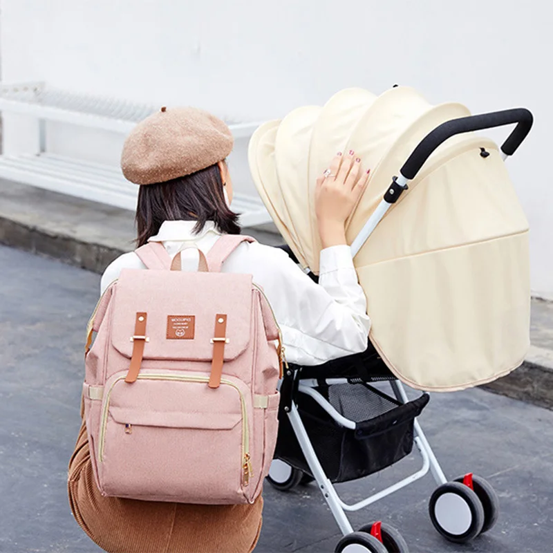 Baby Diaper Bag Backpack Mummy Daddy USB Backpack Stroller Nappy Bag Waterproof Oxford Handbag Nursing Bags Kits Maternity Bags
