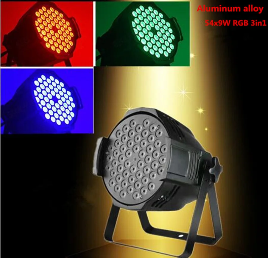 Светодиодный прожсветильник Тор par 54X9W RGB 3 в 1 DMX канал 512 с узором виде мельницы