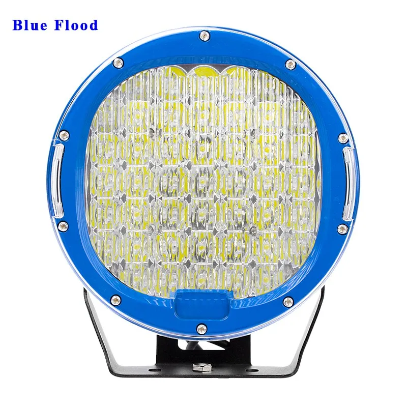 1pc Blue Flood VISORAK " округлый внедорожный автомобиль светодиодный рабочий свет внедорожный светодиодный рабочий светильник для 4WD 4x4 грузовик прицеп ATV внедорожник лодка светодиодный прожектор - Цвет: 1pc Blue Flood