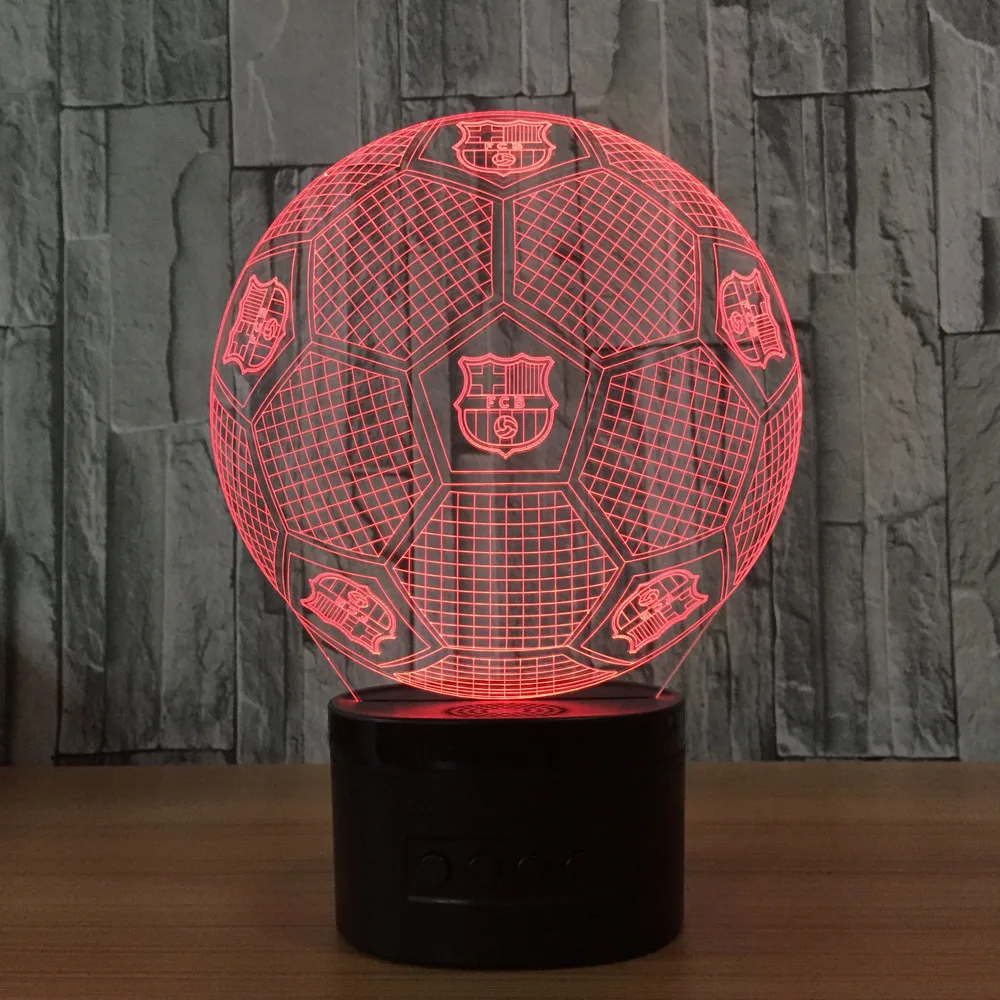 

Bluetooth speaker new soccer 3d Cartoon characters remote control led creative products gift nightlight best gift