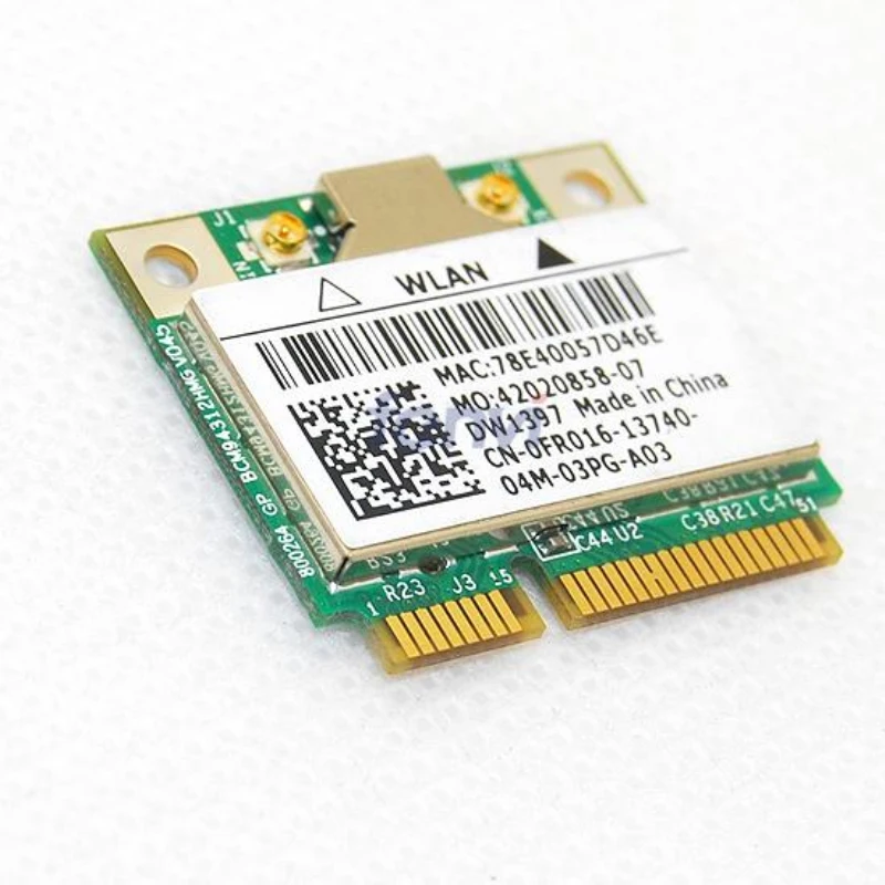 Broadcom BCM94312HMG Dual band Wireless Wifi Половина Mini pci-e карты для DELL DW1397 2.4 ГГц 5 WLAN PCI Express сетевой