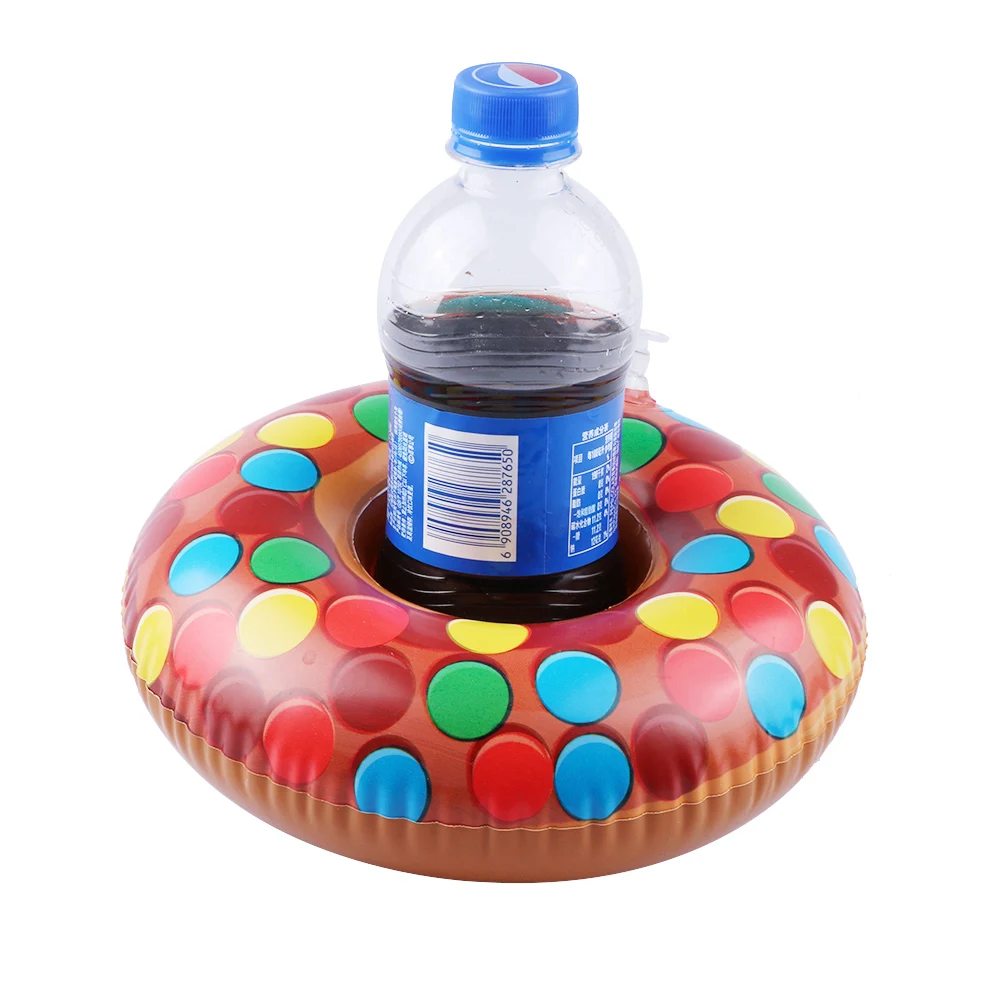 colorful circle Лебедь Краб Фламинго плавающий держатель для напитков надувной подстаканник для бассейна бассейн вечерние игрушки для воды детские надувные игрушки для бассейна - Цвет: colorful circle