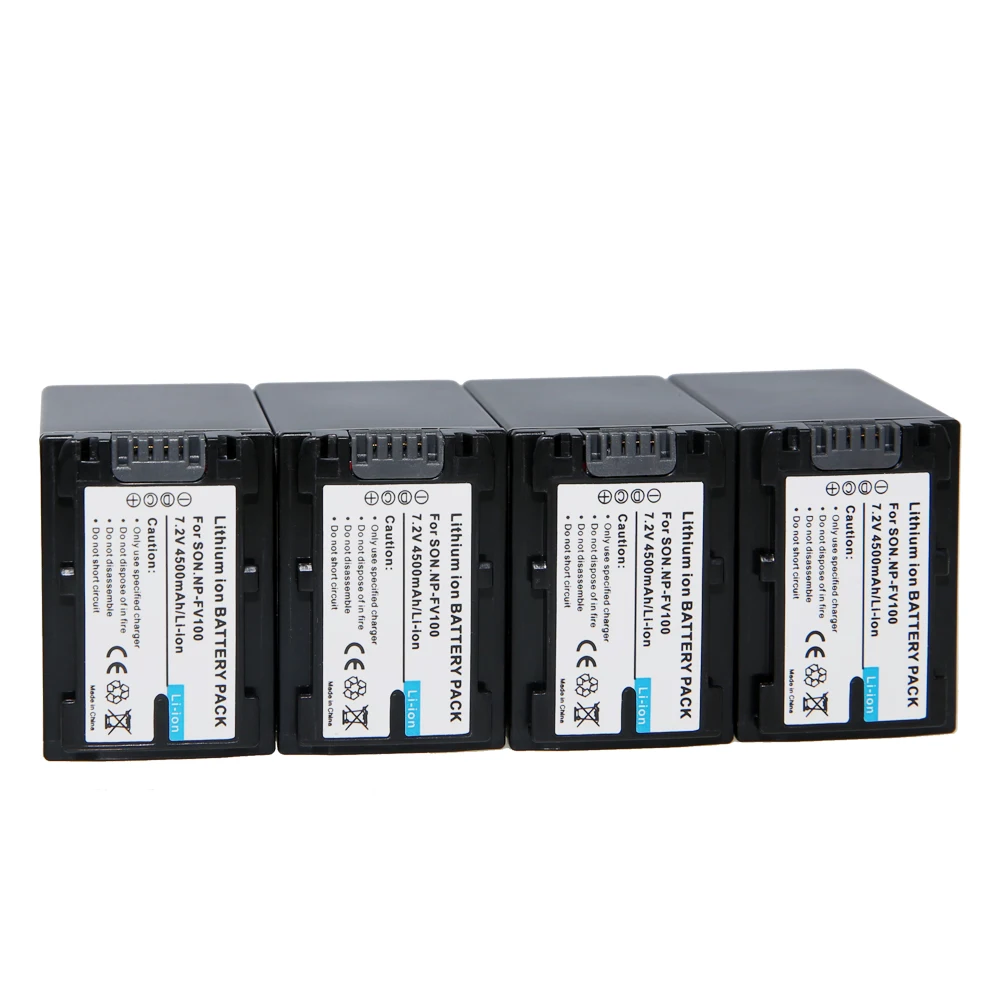 Аккумулятор NP FV100 NPFV100 1 шт. перезаряжаемая батарея для камеры SONY AX100E HDR XR550E XR350E CX550E