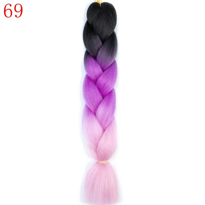 M1b/красный MERISIHAIR, 24 дюйма, Омбре, розовый, блонд, красный, синий, плетеные волосы, синтетические, вязанные волосы для наращивания, огромные косички, прически - Цвет: M1b/красный