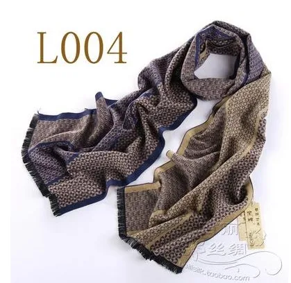 Шелковый теплый и деликатный мужской шарф из 8 шелка тутового шелкопряда для