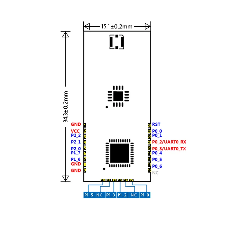 Разработка CC2530+ CC2591 IPEX антенна с усилением мощности PA на основе ZigBee беспроводной модуль основной платы