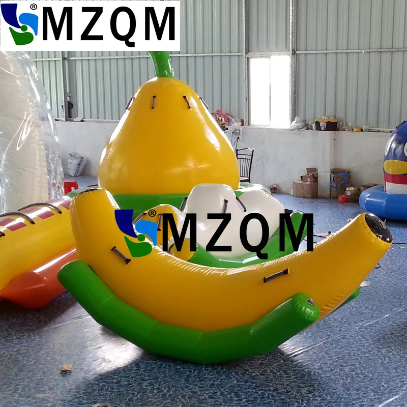 MZQM 2,4X1,75 м популярная надувная качалка для аквапарка надувные водные качели надувная, двойная качалка