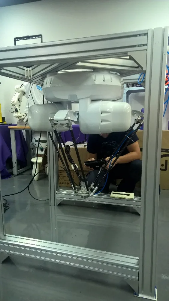 Трей OEM 4 осевой робот Delta Robot 600 мм с рабочим диаметром и поддержкой системы